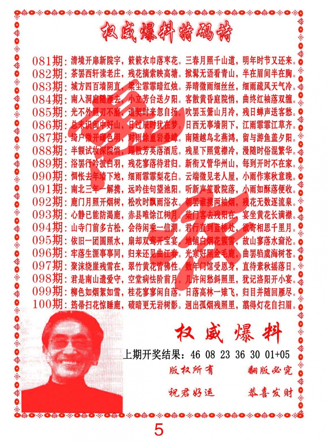 084期权威爆料特码诗[图]